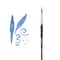 12 Pack: Princeton™ Aqua Elite™ Series 4850 Short Handle Long Round Brush